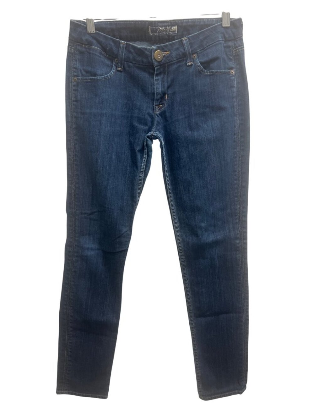Hudson Skinny Fit Dark Denim Wash Blue Jeans Low Rise
